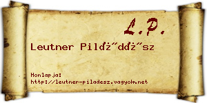 Leutner Piládész névjegykártya